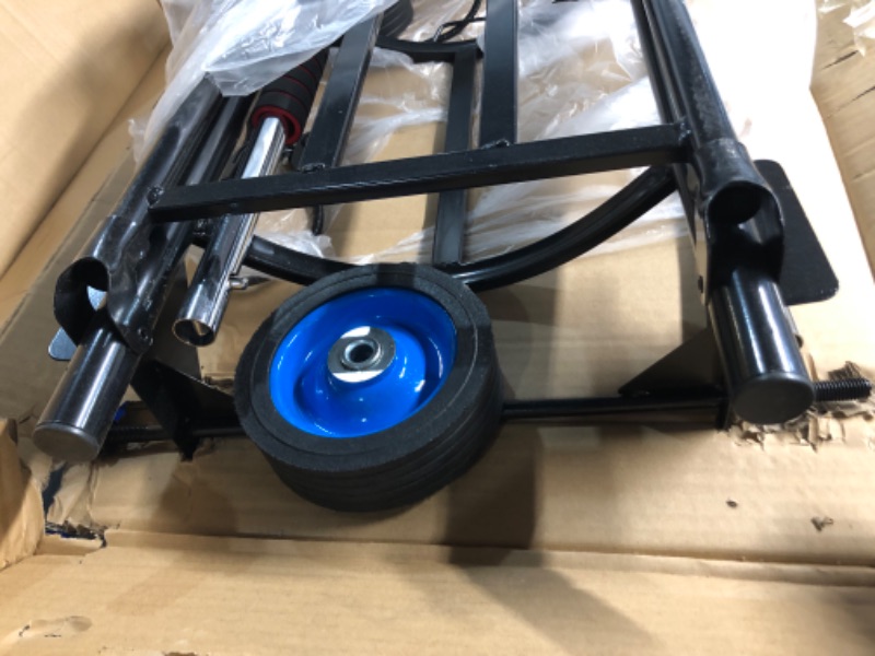 Photo 1 of Propane Tank Dolly Trolley Cart for 20/40/50 Lbs - Folding Hand Truck Caddy for Cylindrical Products with Curved Design YOULIOULI (Big) Large