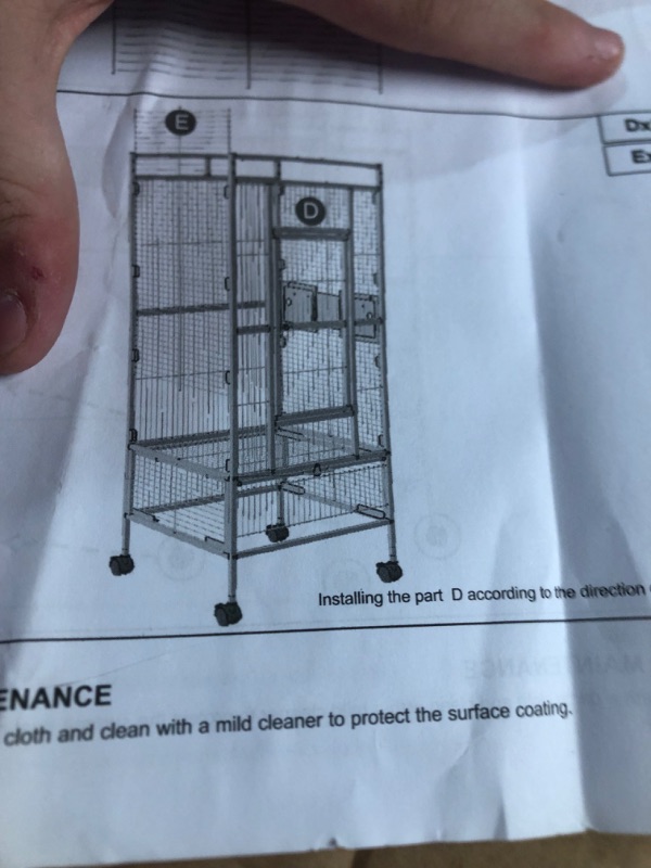 Photo 2 of 
4 Tier Steel Deluxe Small Animal Pet Cage Kit for Guinea Pig Ferret Little Rabbit with Wheels Brakes Hammock 4 Platforms Removable Tray and Ladder with Flannel