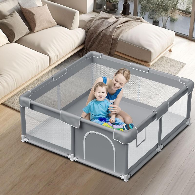 Photo 1 of 
Baby Playpen Baby Play Pen for Babies and Toddlers Safe Anti-Fall Baby Play Yards Indoor & Outdoor Sturdy Safety Baby Activity Center