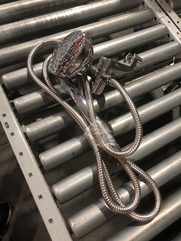 Photo 1 of **AS-IS - MAY BE MISSING PARTS**
12-spray 5 in. High PressureDual Shower Head and Handheld Shower Head in Chrome