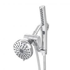 Photo 1 of **AS-IS - MAY BE MISSING PARTS**
12-spray 5 in. High PressureDual Shower Head and Handheld Shower Head in Chrome