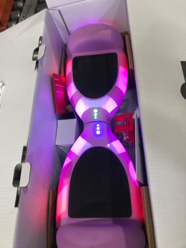 Photo 2 of **TURNS ON - DRIVABILITY NOT TESTED**
Jetson All Terrain Light Up Self Balancing Hoverboard with Anti-Slip Grip Pads, for riders up to 220lbs Purple