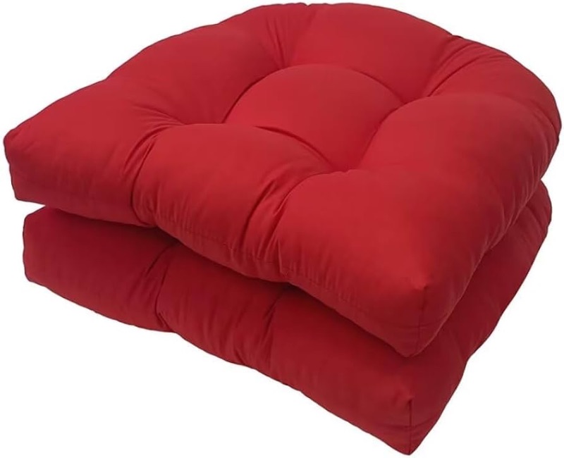 Photo 1 of **STOCK IMAGE FOR REFERENCE**
Outdoor Chair Cushions Patio Furniture Cushion Waterproof Outdoor Cushion for Patio Furniture Set of 2 U Shaped