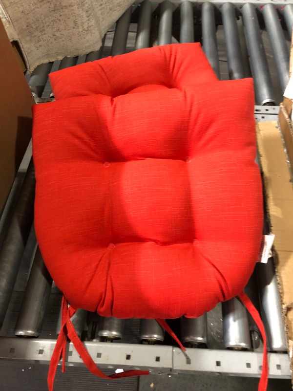 Photo 1 of **STOCK IMAGE FOR REFERENCE**
Outdoor Chair Cushions Patio Furniture Cushion Waterproof Outdoor Cushion for Patio Furniture Set of 2 U Shaped