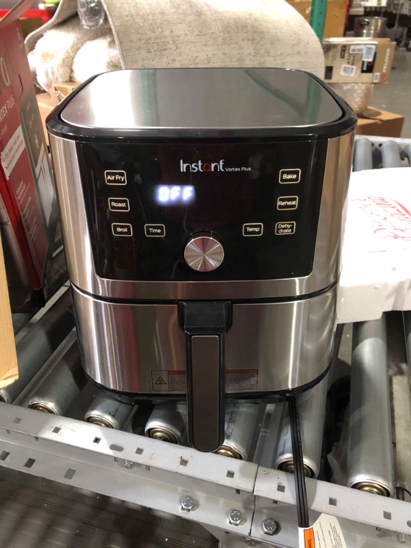 Photo 2 of **OPEN BOX - APPEARS UNUSED**
Instant Vortex Plus Air Fryer Oven, 6 Quart, From the Makers of Instant Pot, 6-in-1, 6QT Vortex Plus