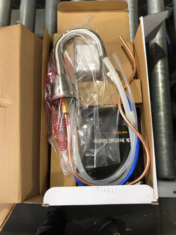 Photo 2 of **UNABLE TO TEST**
Invite HOT150 Series Instant Hot Water Dispenser Tank with 1-Handle 6.25 in. Faucet in Satin Nickel