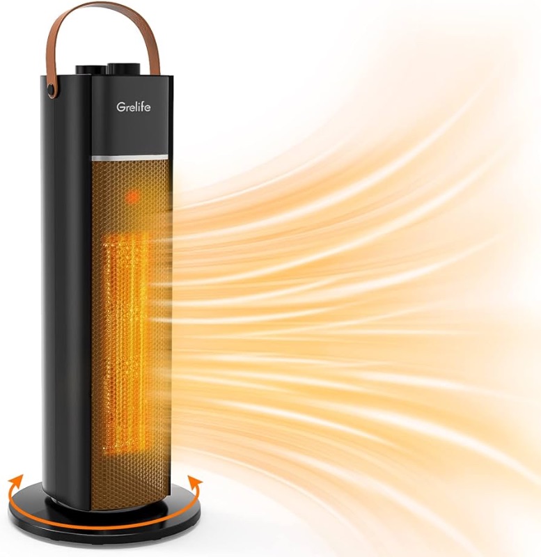 Photo 1 of Grelife Space Heater for Indoor use, 18" 1500W Ceramic Space Heater