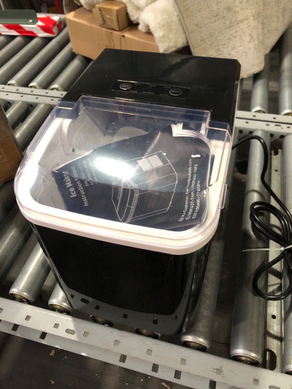 Photo 2 of **NOT ABLE TO TEST**
Magshion Ice Maker Countertop, Portable Ice Machine with Handle Black