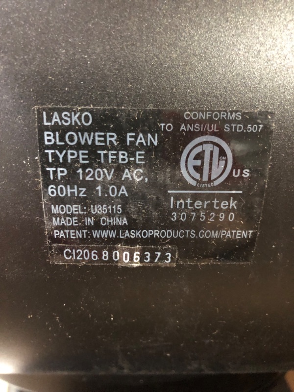 Photo 4 of **PLEASE READ NOTES**
Lasko Oscillating High Velocity Tower Fan