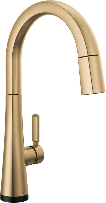 Photo 1 of (NON-REFUNDABLE) Delta Faucet Monrovia Gold Kitchen Faucet, Kitchen Faucets with Pull Down Sprayer, Champagne Bronze