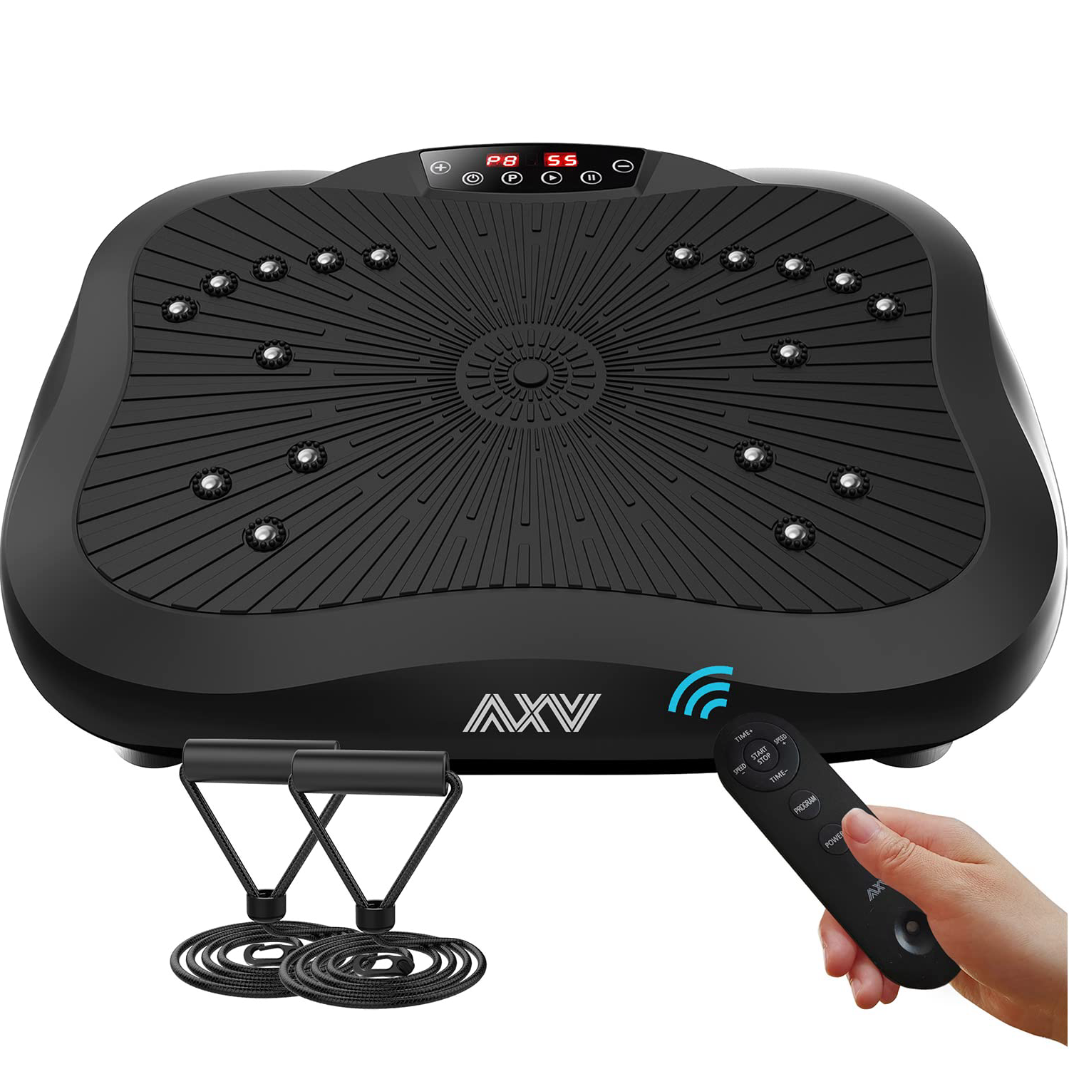 Photo 1 of AXV Vibration Plate Exercise Machine Whole Body Workout Vibrate Fitness Platform MINI2-BLACK