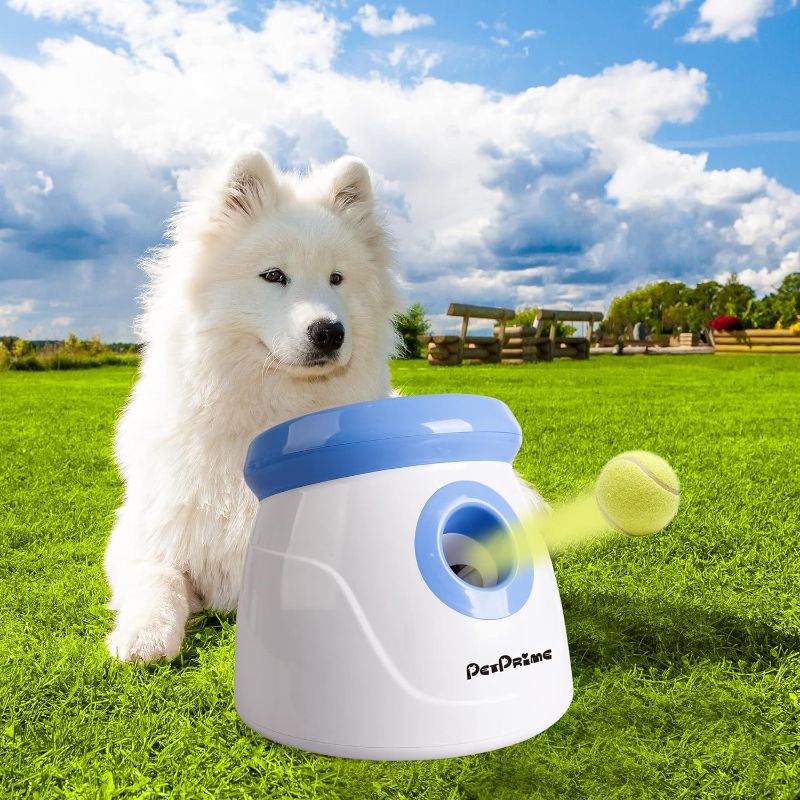 Photo 1 of **UNABLE TO FULLY TEST**
PetPrime Dog Automatic Ball Launcher Dog Interactive Toy Dog Fetch Toy Pet 2'' Thrower Throwing Game 3 Tennis Balls