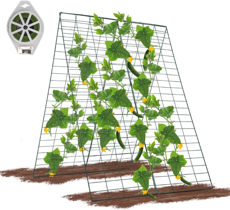 Photo 1 of (please see all images) GROWNEER  Foldable Cucumber Trellis A-Frame Garden 