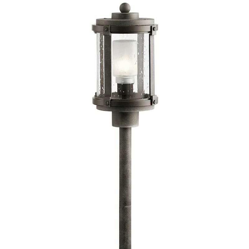 Photo 1 of Kichler Barrington 2-Watt Olde Bronze Low Voltage Plug-in LED Path Light 1 Pack