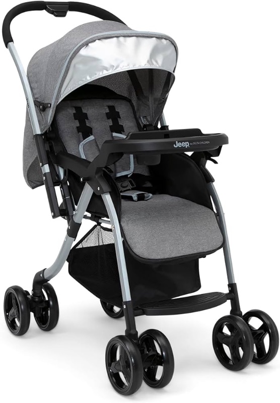 Photo 1 of **PLEASE READ NOTES**
Jeep Unlimited Reversible Handle Stroller, Grey Tweed