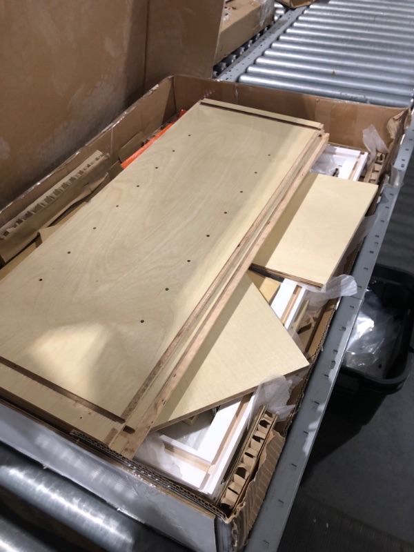 Photo 1 of **MAY BE MISSING PARTS**
Hampton Bay Avondale 18 in. W x 12 in. D x 30 in. H Shaker Wall Kitchen Cabinet in Alpine White