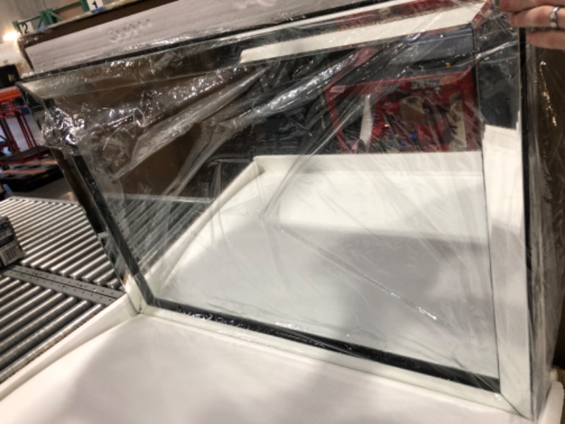 Photo 1 of ***USED - MAJOR DAMAGE - CRACKED - SEE PICTURES***
COGOOD Large Rectangular Wall Mirror 28"x39" - Angled Beveled Mirror