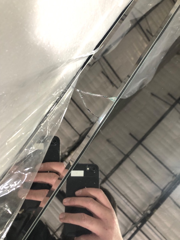 Photo 3 of ***USED - MAJOR DAMAGE - CRACKED - SEE PICTURES***
COGOOD Large Rectangular Wall Mirror 28"x39" - Angled Beveled Mirror