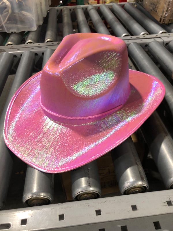 Photo 2 of Arsimus Space Cowboy Holographic Rave Hat