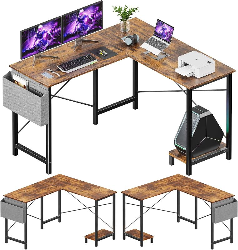 Photo 1 of **MAY BE MISSING PARTS**
Sweetcrispy L Shaped Computer Desk - Gaming Table Corner Desk 50 Inch 