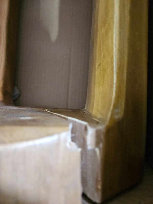 Photo 1 of **CRACKED**
WELLAND Tree Stump Stool, Plant Holder, Tree Accent Table, Live Edge Side Table16" Tall