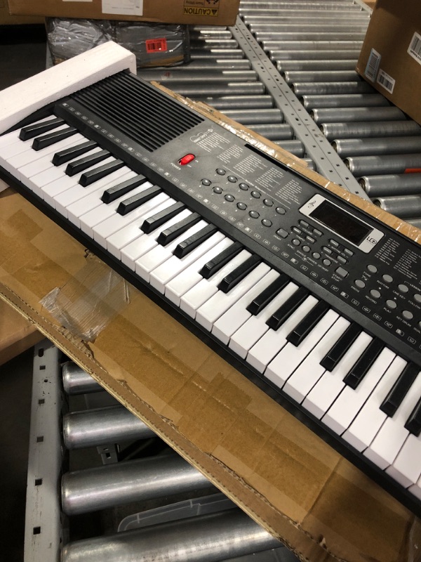 Photo 2 of ***USED - POWER CORD MISSING - UNABLE TO TEST - SEE PICTURES***
61 Key Keyboard Piano for Beginner Electric Piano Keyboard Set w/Music Stand