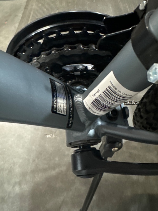 Photo 1 of **DAMAGED READ NOTES**Schwinn High Timber Mountain Bike for Adult Youth Men Women Boys Girls, 24 to 29-Inch Wheels, 7 or 21-Speeds, Front Suspension, Aluminum and Steel Frame Options 27.5-Inch Wheels Aluminum Frame Grey