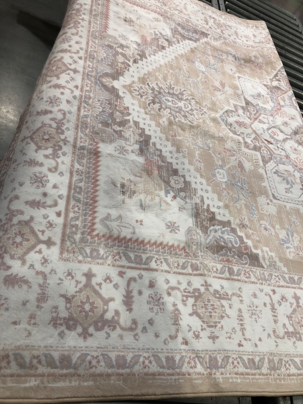 Photo 2 of *****STOCK PHOTO FOR REFERENCE*****
Area Rug 9x12 Washable Rug for Bedroom Floral Distressed Carpet Vintage Rug Indoor Floor Cover Lightweight Thin Rug Non Slip Rug for Living Room Dining Room, Taupe, 5"X7"