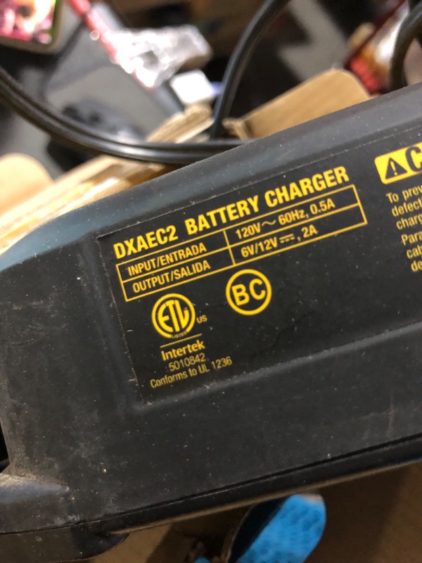 Photo 4 of **MISSING CLIPS**
DEWALT DXAEC2 DXAEC2 Professional 2-Amp Automotive Battery Charger and Maintainer