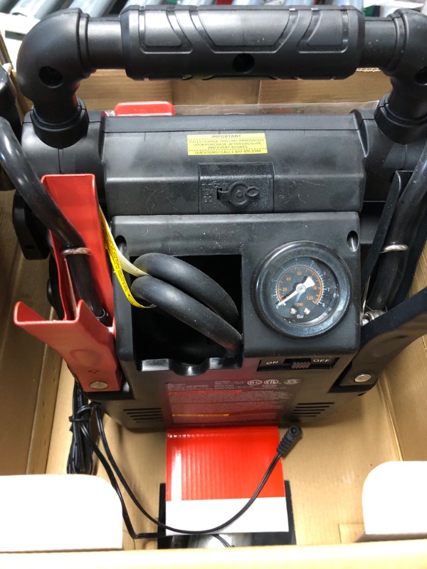 Photo 8 of **NONREFUNDABLE**FOR PARTS OR REPAIR**SEE NOTES**
Vector J7cv 800 Peak Amp Portable Car Jump Starter 120 PSI Compressor