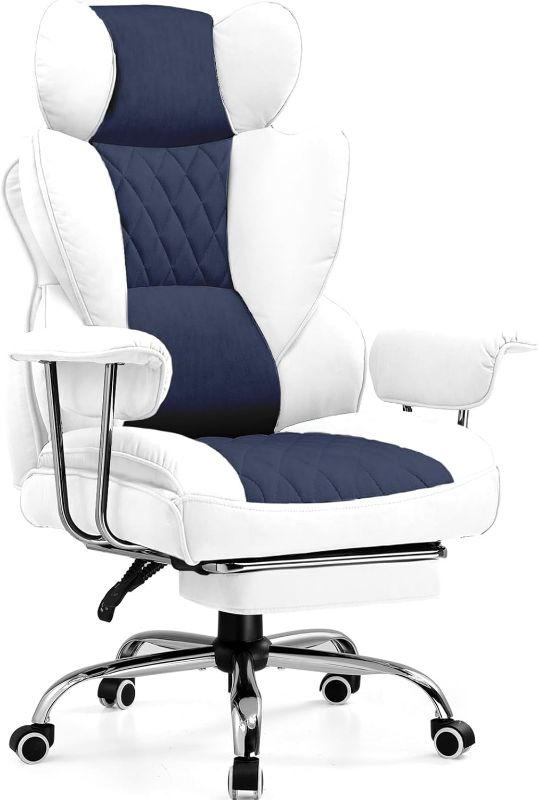 Photo 1 of ***USED - LIKELY MISSING PARTS - UNABLE TO VERIFY FUNCTIONALITY***
GTRACING Gaming Chair,Office Chair with Pocket Spring Lumbar Support, Ergonomic Comfortable Wide Office Desk Computer Chair with Outward Fixed Soft Armrests and Footrest (Fabric, Light Blu
