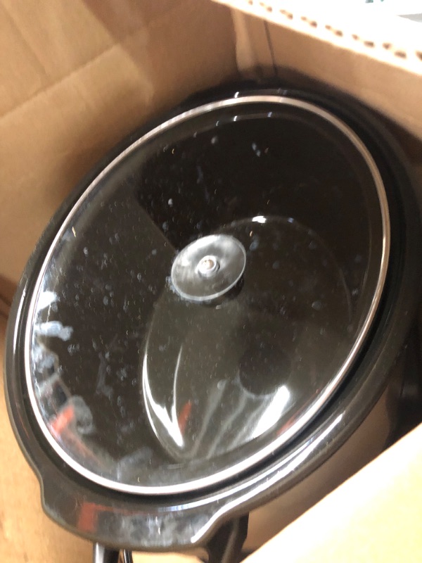 Photo 2 of ***USED - POWERS ON - UNABLE TO TEST FURTHER - NO PACKAGING***
Hamilton Beach 7-Quart Programmable Slow Cooker With Flexible Easy Programming, Dishwasher-Safe Crock & Lid, Silver (33473)