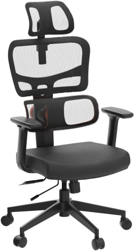 Photo 1 of Newtral Ergonomic Desk Chair with Fully Adaptive Lumbar Support - Home and Ofiice Chair for Back Pain with 4D Armrest, Adjustable Headrest, Mesh Back, Tilt Lock, Computer Task Chair    GREY !!!!!