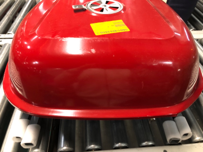 Photo 4 of **BROKEN HANDLE**PRIVATE BRAND UNBRANDED
Portable Charcoal Grill in Red with Charcoal Tray and Grate