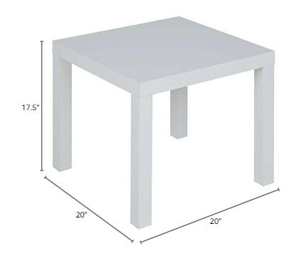 Photo 3 of (NON-REFUNDABLE) Ameriwood Home Parsons, White End Table