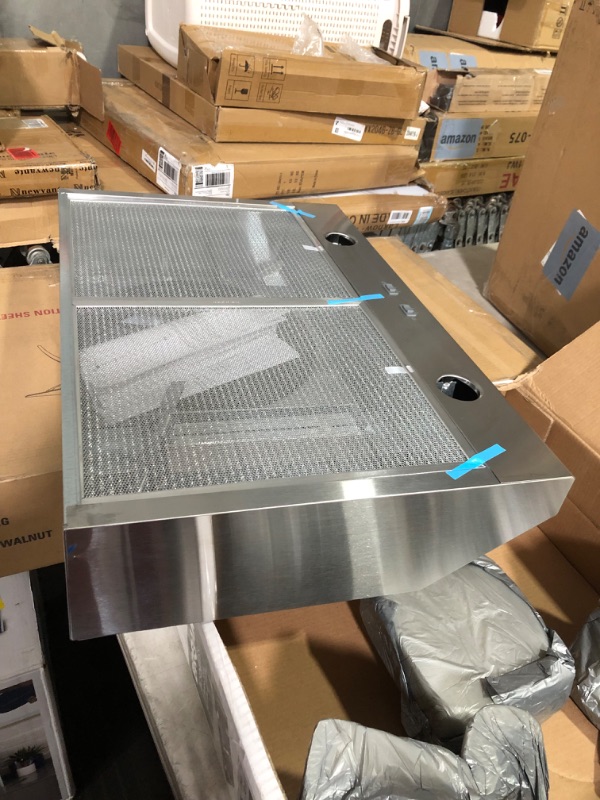 Photo 6 of ***USED - LIKELY MISSING PARTS - UNABLE TO VERIFY FUNCTIONALITY***
Broan-NuTone BCSD130SS Glacier Range Hood with Light, Exhaust Fan for Under Cabinet, Stainless Steel, 30-inch, 300 Max Blower CFM Stainless Steel 30-Inch