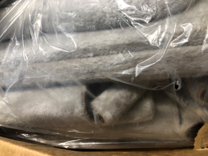 Photo 1 of Heybly Cat Tree for Large Cats,Cat Tower for Indoor Cats,Multi-Level Cat Furniture Condo for Cats with Big Padded Plush Perch,Cozy Basket HCT050W 60 Light Gray