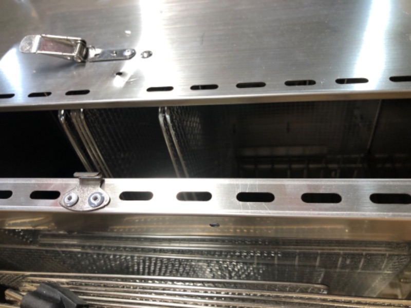 Photo 5 of **BROKEN LOCK**Iproods Food Dehydrator Machine, 18 Stainless Steel Trays, Time and Temperature Control, Fruit Dehydrator for Fruit, Meat, Vegetables and Pet Food, silver 18 Trays