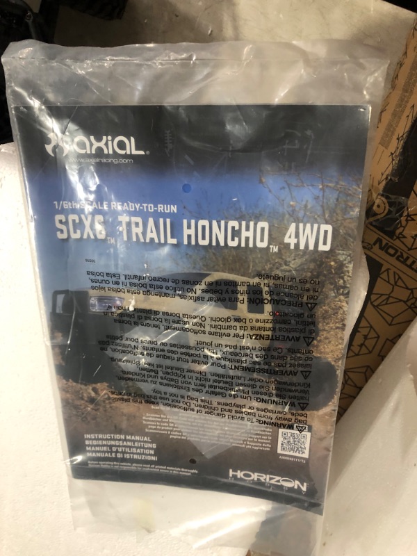 Photo 1 of **Minor damage**
Axial RC Crawler 1/6 SCX6 Trail Honcho 4WD RTR (Transmitter and Receiver Included, Battery and Charger Not Included), Red, AXI05001T1, Trucks Electric