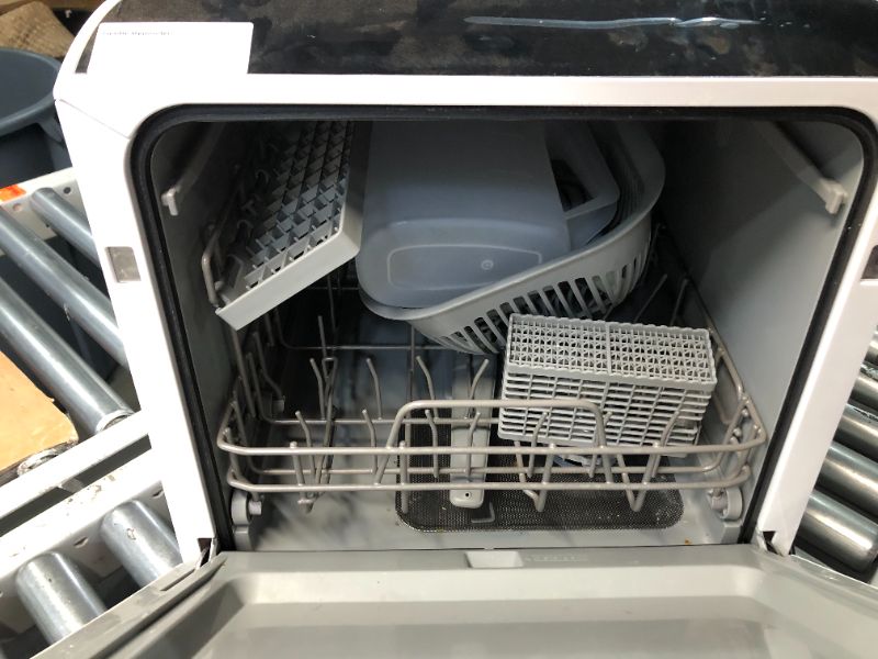 Photo 9 of ***HEAVILY USED AND DIRTY - NO PACKAGING - POWERS ON - UNABLE TO TEST FURTHER - SEE PICTURES***
Hermitlux Countertop Dishwasher, 5 Washing Programs Portable Dishwasher With 5-Liter Built-in Water Tank, No Hookup Needed