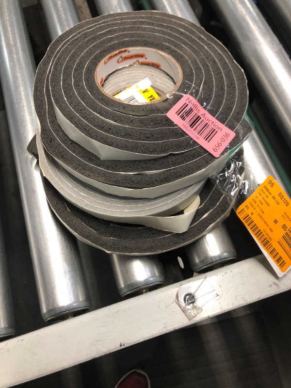 Photo 1 of **Mix bundle of 3 
Frost King
3/4 in. x 7/16 in. x 10 ft. Black High-Density Rubber Foam Weatherstrip Tape
