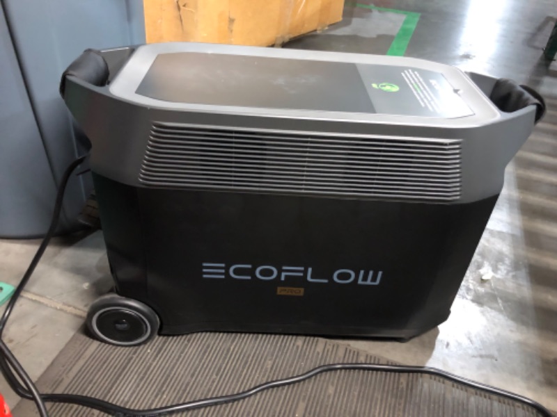 Photo 13 of ***USED - UNABLE TO TEST - SEE COMMENTS***
EF ECOFLOW Portable Power Station 3600Wh DELTA Pro, 120V AC Outlets x 5, 3600W, 2.7H Fast Charge, Lifepo4 Power Station, Solar Generator for Home Use, Power Outage, Camping, RV, Emergencies