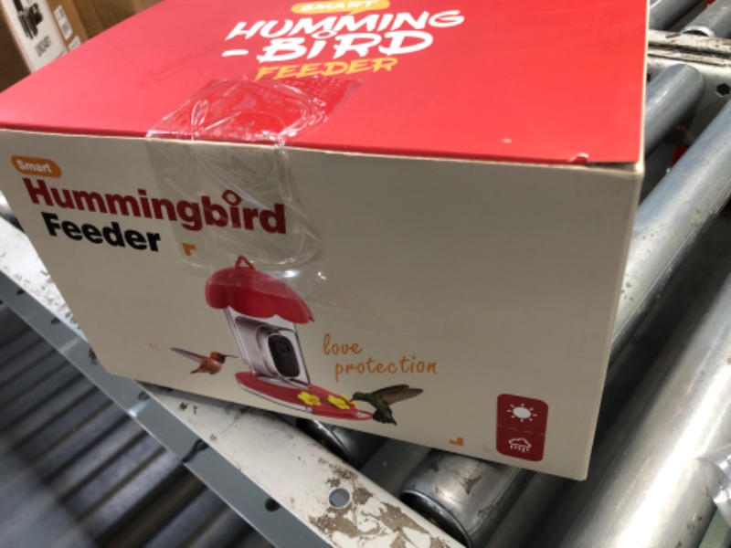 Photo 3 of 
GHORA Smart Hummingbird Feeder with Camera - AI Identifies Bird Breed, 1080P Live Feed, Instant Notifications - Ant and Bee Proof, 3 Color Ports - Perfect for Hummingbird Feeding Outdoors