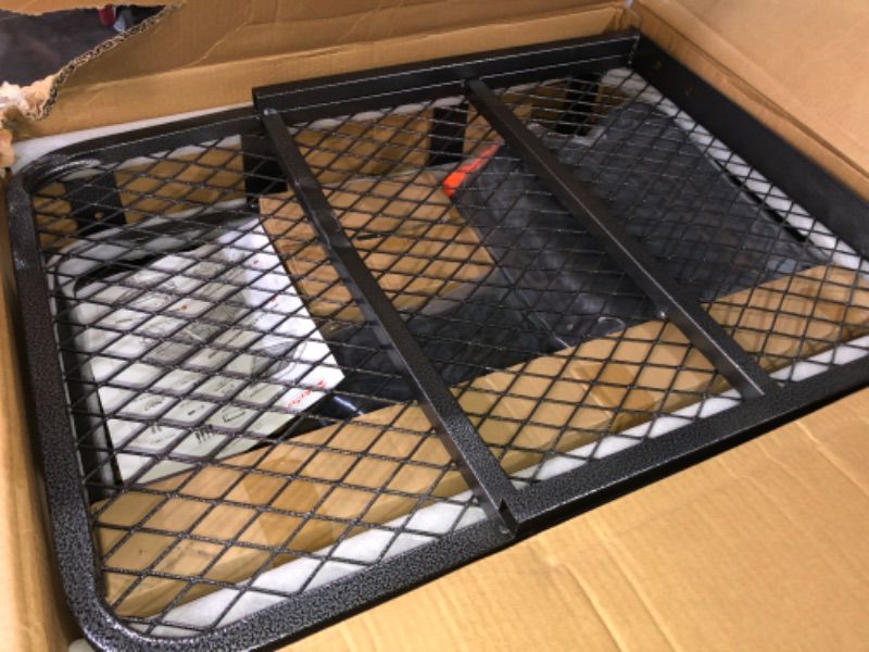 Photo 1 of (READ FULL POST) MeeFar Folding Hitch Mount Cargo Carrier Basket 60" X 20" X 6"+Waterproof Cargo Bag 16 Cubic Feet(58" 19" 24")