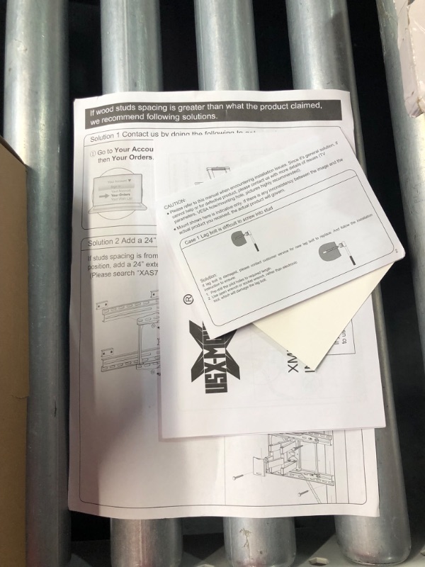 Photo 5 of ***USED - LIKELY MISSING PARTS - UNABLE TO VERIFY FUNCTIONALITY***
USX MOUNT Full Motion TV Wall Mount for Most 47-84 inch Flat Screen/LED/4K TV, TV Mount Bracket Dual Swivel Articulating Tilt 6 Arms, Max VESA 600x400mm, Holds up to 132lbs, Fits 8” 12” 16