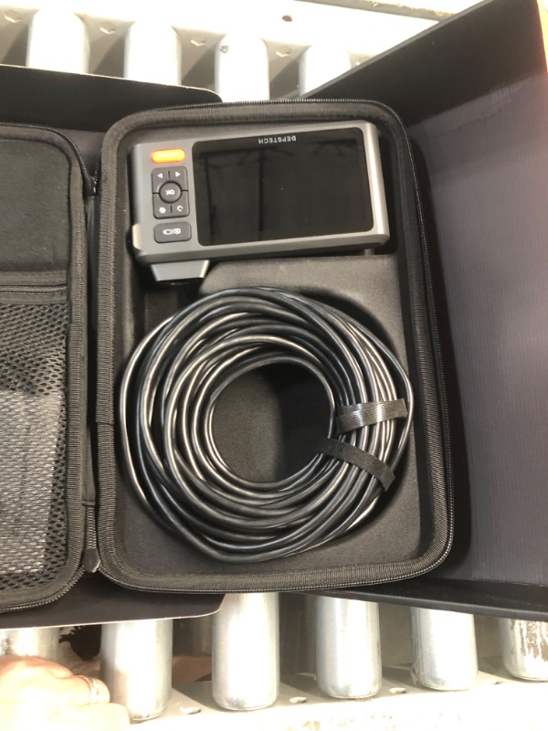 Photo 2 of **LIKE NEW
Triple Lens Sewer Inspection Camera with 50FT Semi-Rigid Cable, DEPSTECH 5"IPS Screen Endoscope Camera with Lights, 1080P Industrial Borescope, Split Screen, Waterproof Drain Pipe Camera,Carrying Case