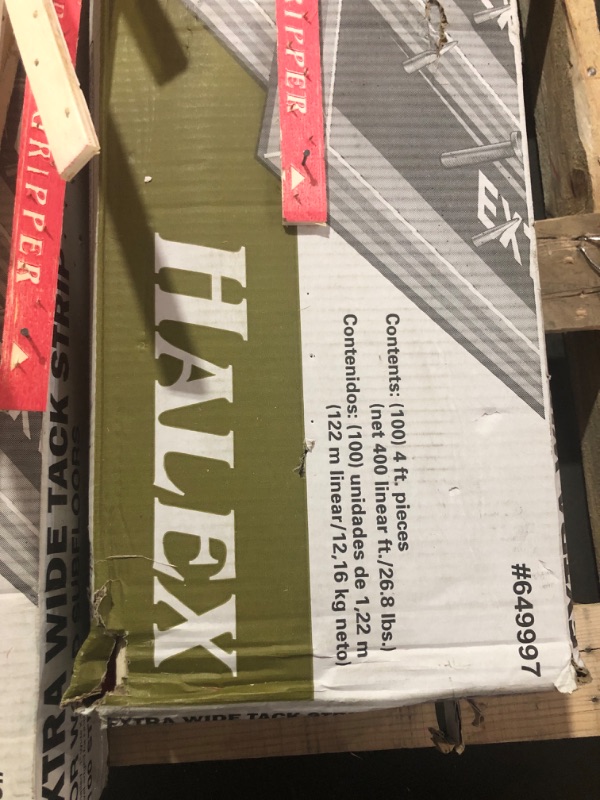 Photo 4 of **CAUTION PICKING UP. CARPET TACKS OUT OF PACKAGE ***TRUCK/TRAILER PICKUP ONLY - BUNDLE OF 3***
Halex Poplar 1 in. W x 4 ft. L Carpet Tack Strip for Wood Subfloors (100-Pack) 