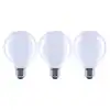 Photo 1 of **BUNDLE OF 2 (6 BULBS TOTAL)
EcoSmart 100-Watt Equivalent G25 Dimmable Globe Frosted Glass Filament LED Vintage Edison Light Bulb Daylight (3-Pack)