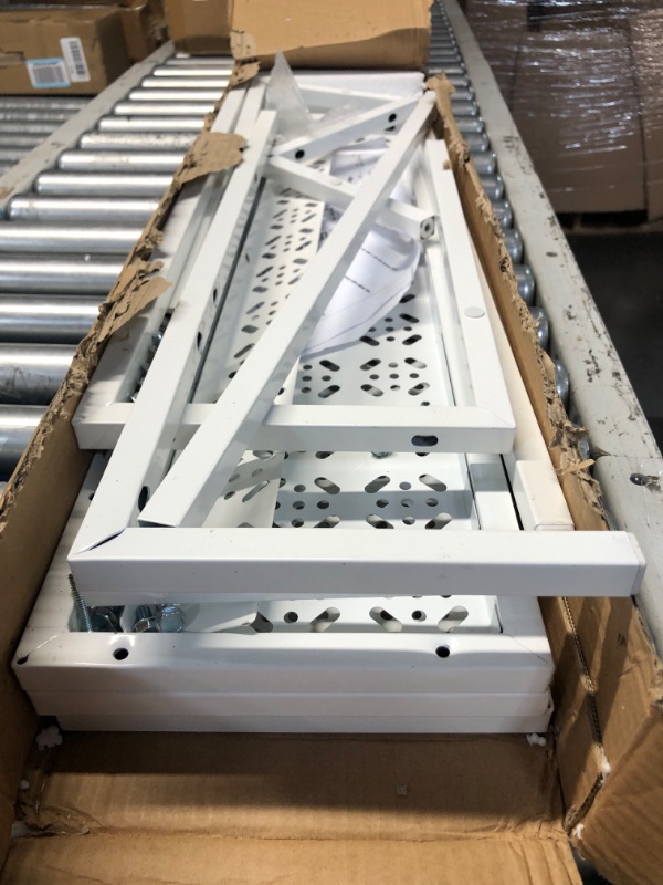 Photo 1 of aboxoo 3 Tiers Metal Plant Stand,Rectangular Ladder Flower Pots Outdoor Plant Rack, Indoor Plant Display Rack, Heavy Duty Utility Storage Organizer for Home Garden Patio Balcony, Stair Style(White) White-3 tier plant stand