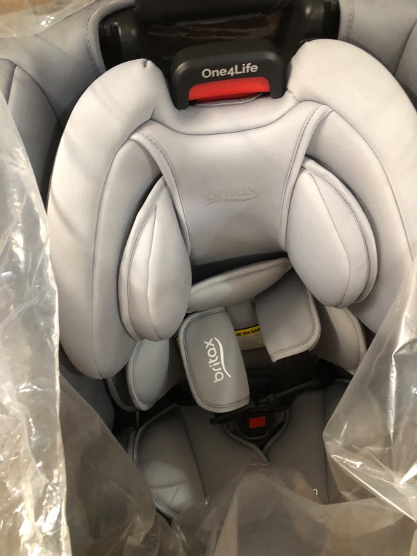 Photo 2 of Britax One4Life Convertible Car Seat, 10 Years of Use from 5 to 120 Pounds, Converts from Rear-Facing Infant Car Seat to Forward-Facing Booster Seat, Machine-Washable Fabric, Glacier Graphite